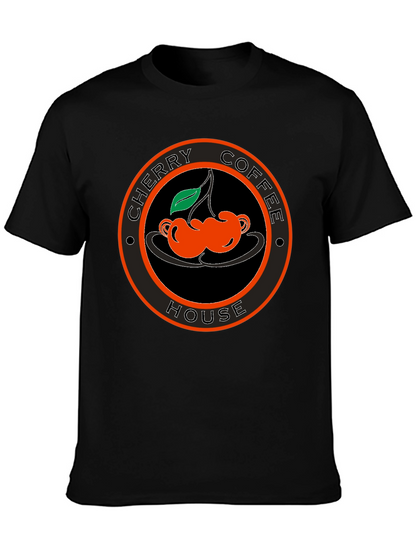 Cherry Coffee House Black T-Shirt