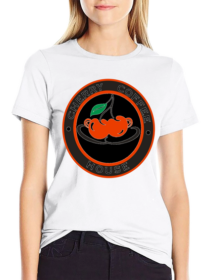 Cherry Coffee House Black T-Shirt