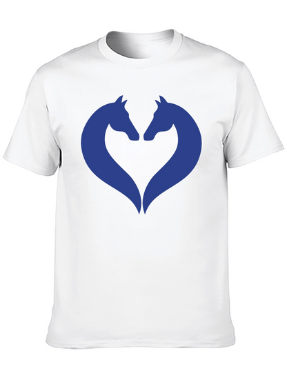 Heart Horse Graphic Tee - Black