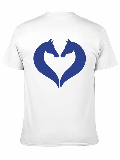 Heart Horse Graphic Tee - Black