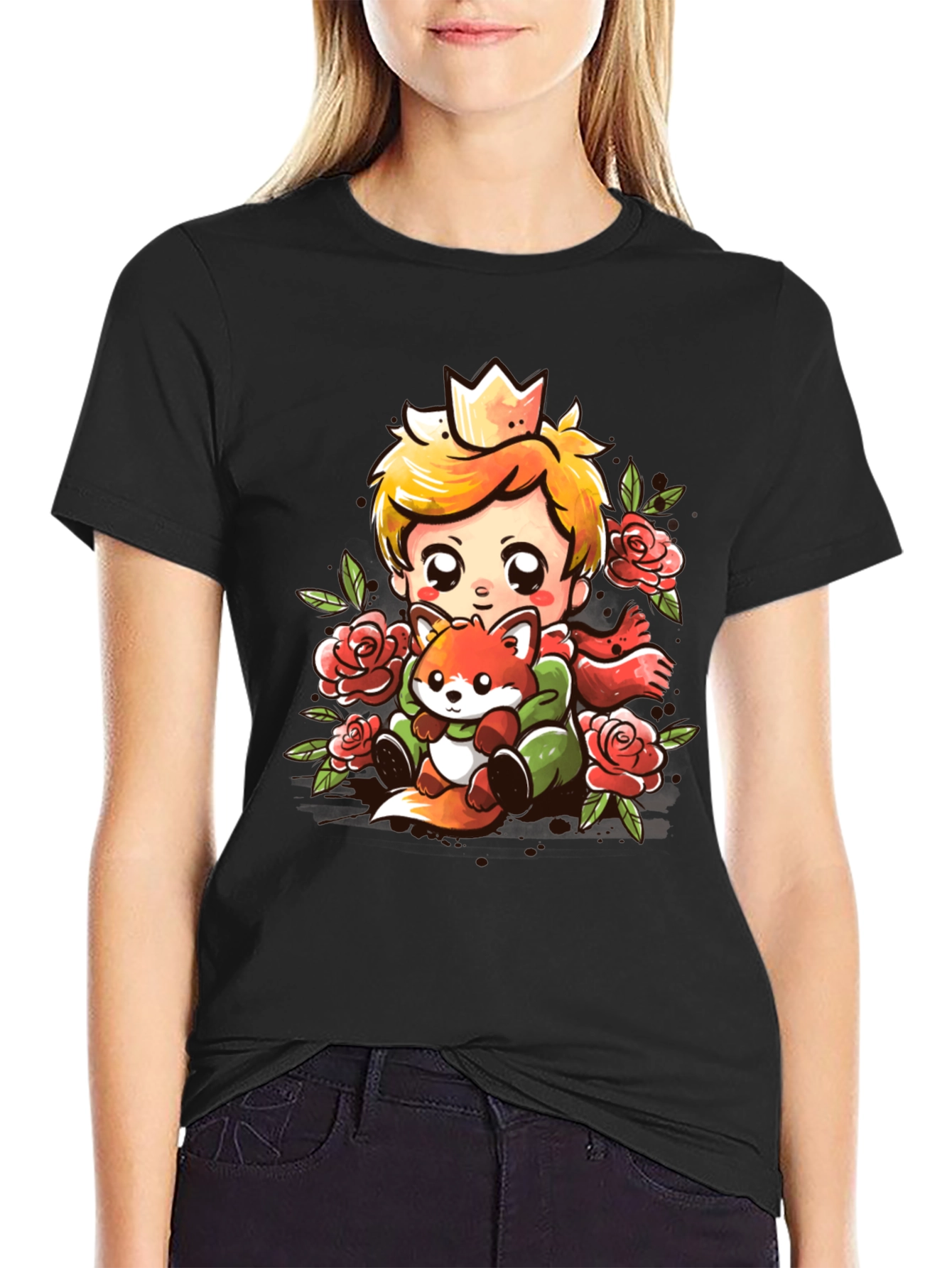 The Little Prince T-Shirt Cute Fox Graphic Tee