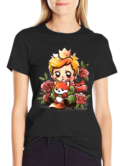 The Little Prince T-Shirt Cute Fox Graphic Tee