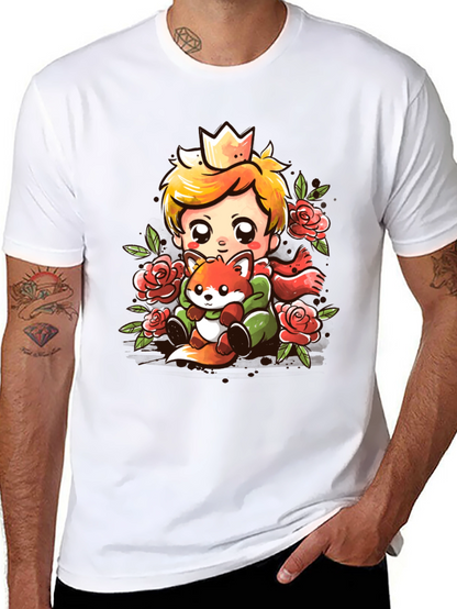 The Little Prince T-Shirt Cute Fox Graphic Tee