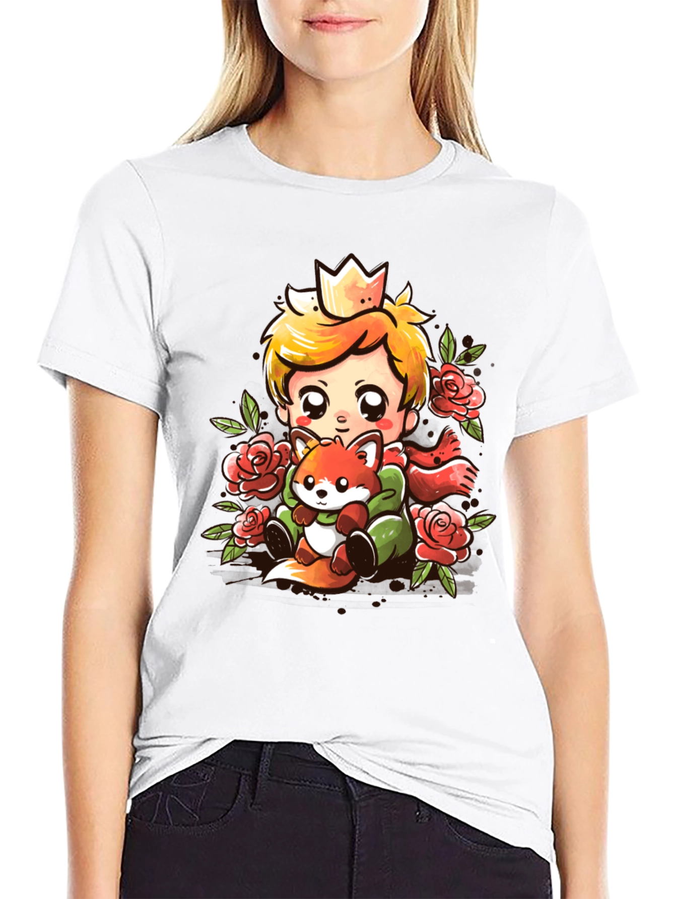 The Little Prince T-Shirt Cute Fox Graphic Tee