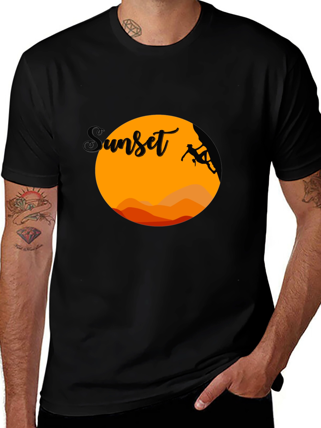 Sunset Climbing T-Shirt - Adventure Ready