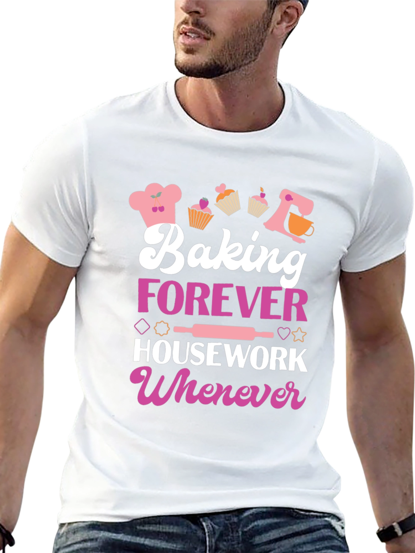 Baking Forever T-Shirt: Cute Baker Tee