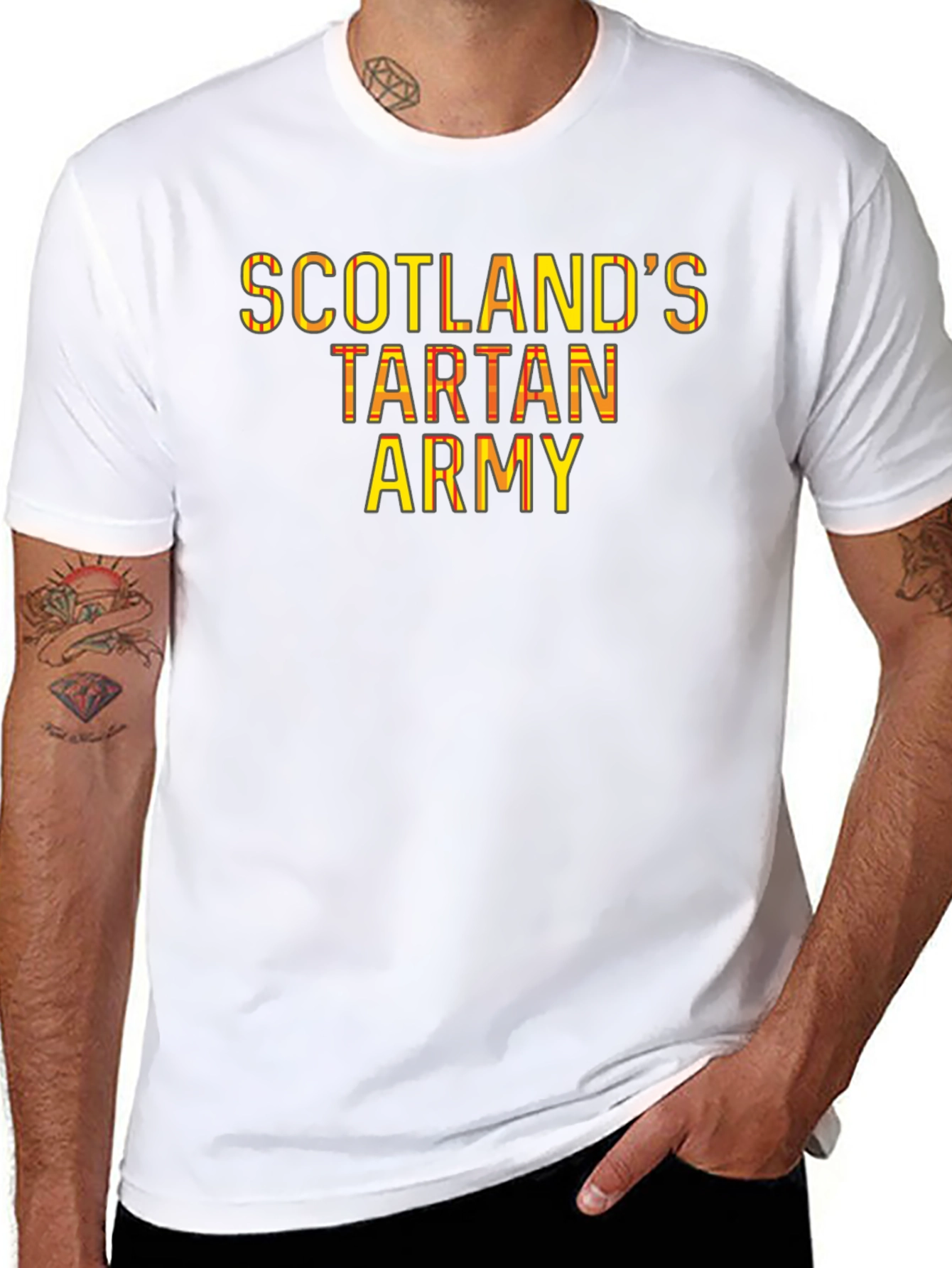 Scotlands Tartan Army Black T-Shirt