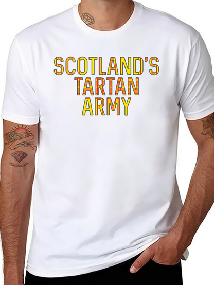 Scotlands Tartan Army Black T-Shirt