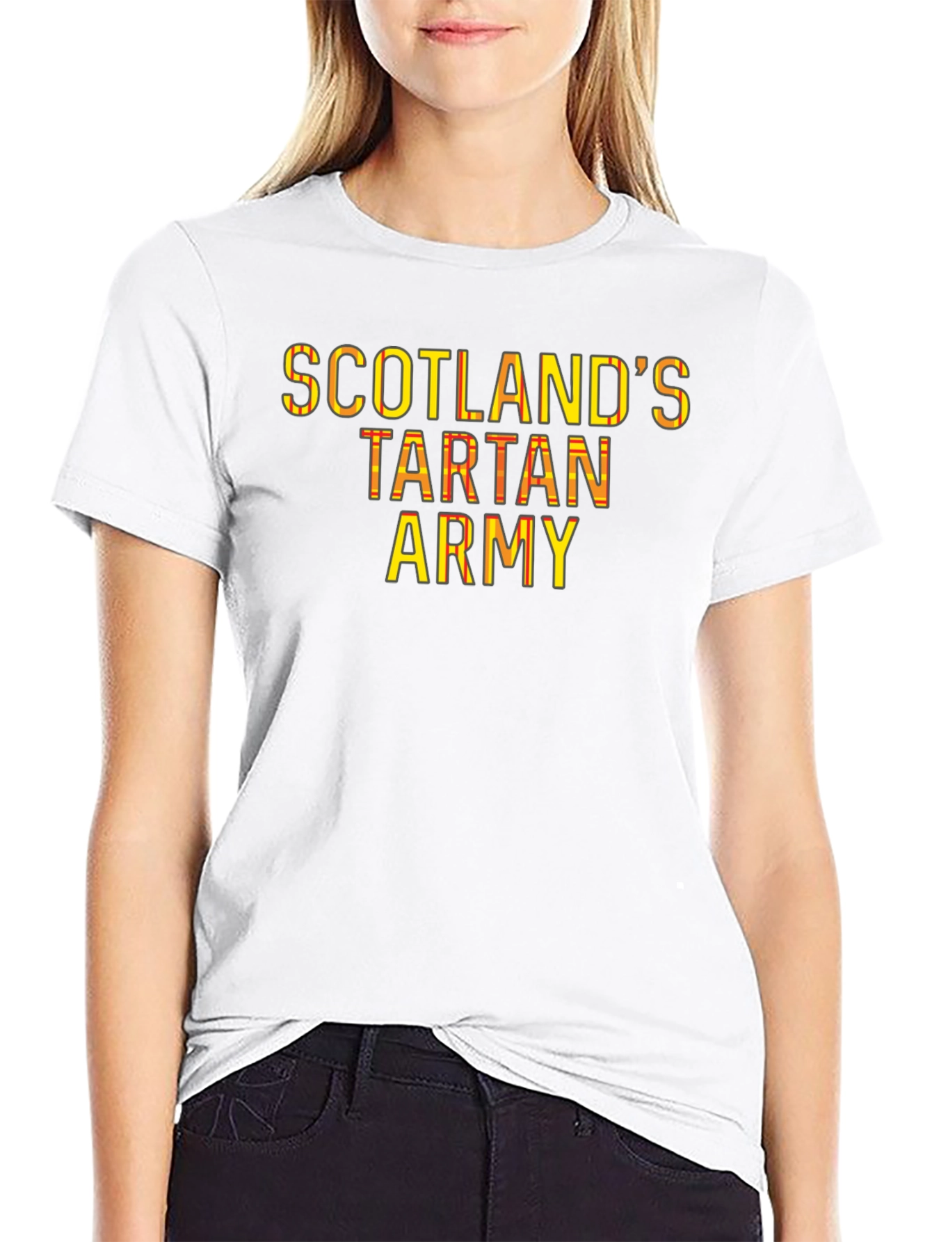 Scotlands Tartan Army Black T-Shirt