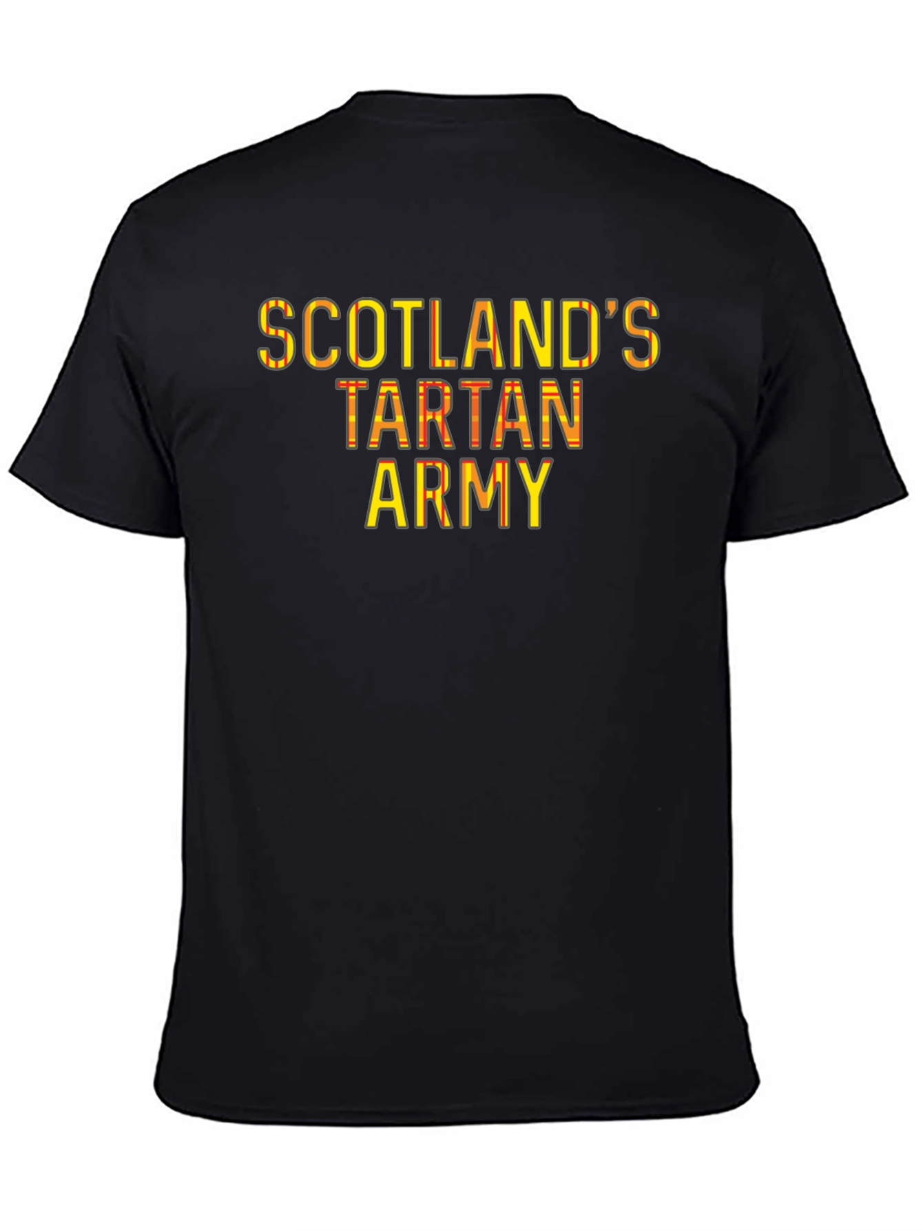 Scotlands Tartan Army Black T-Shirt