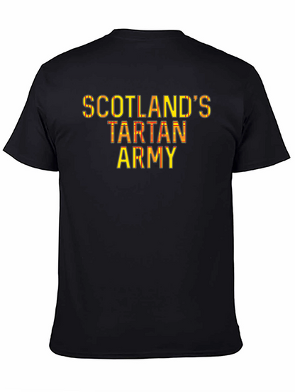 Scotlands Tartan Army Black T-Shirt