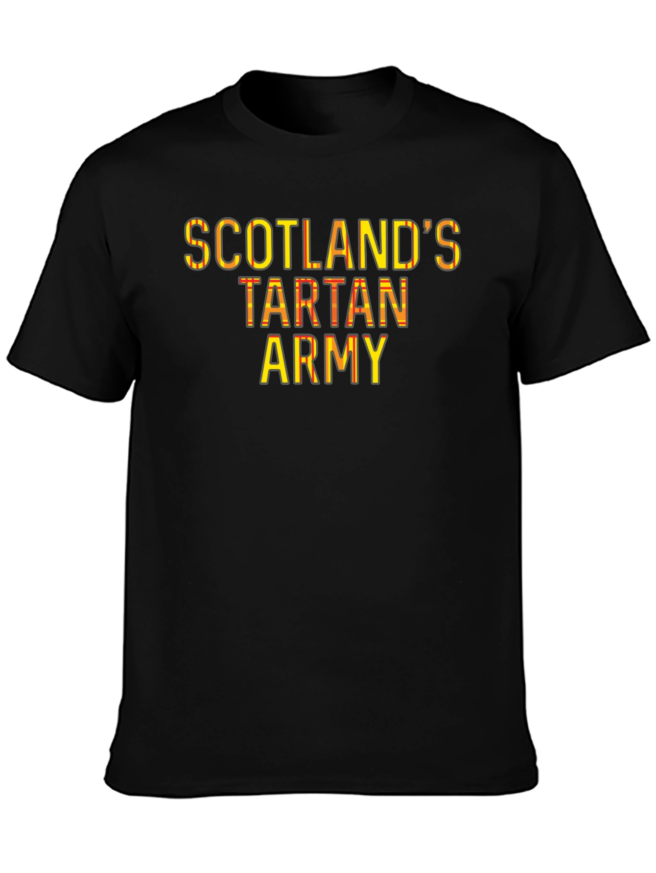 Scotlands Tartan Army Black T-Shirt