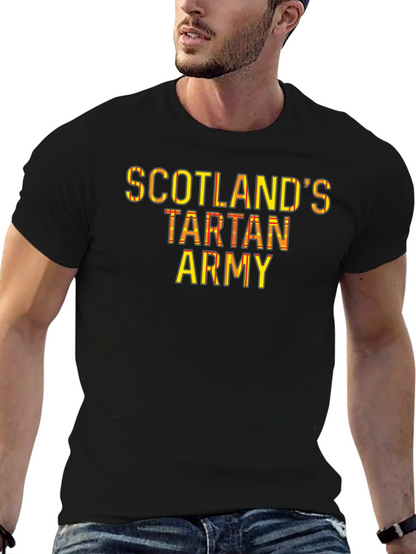 Scotlands Tartan Army Black T-Shirt