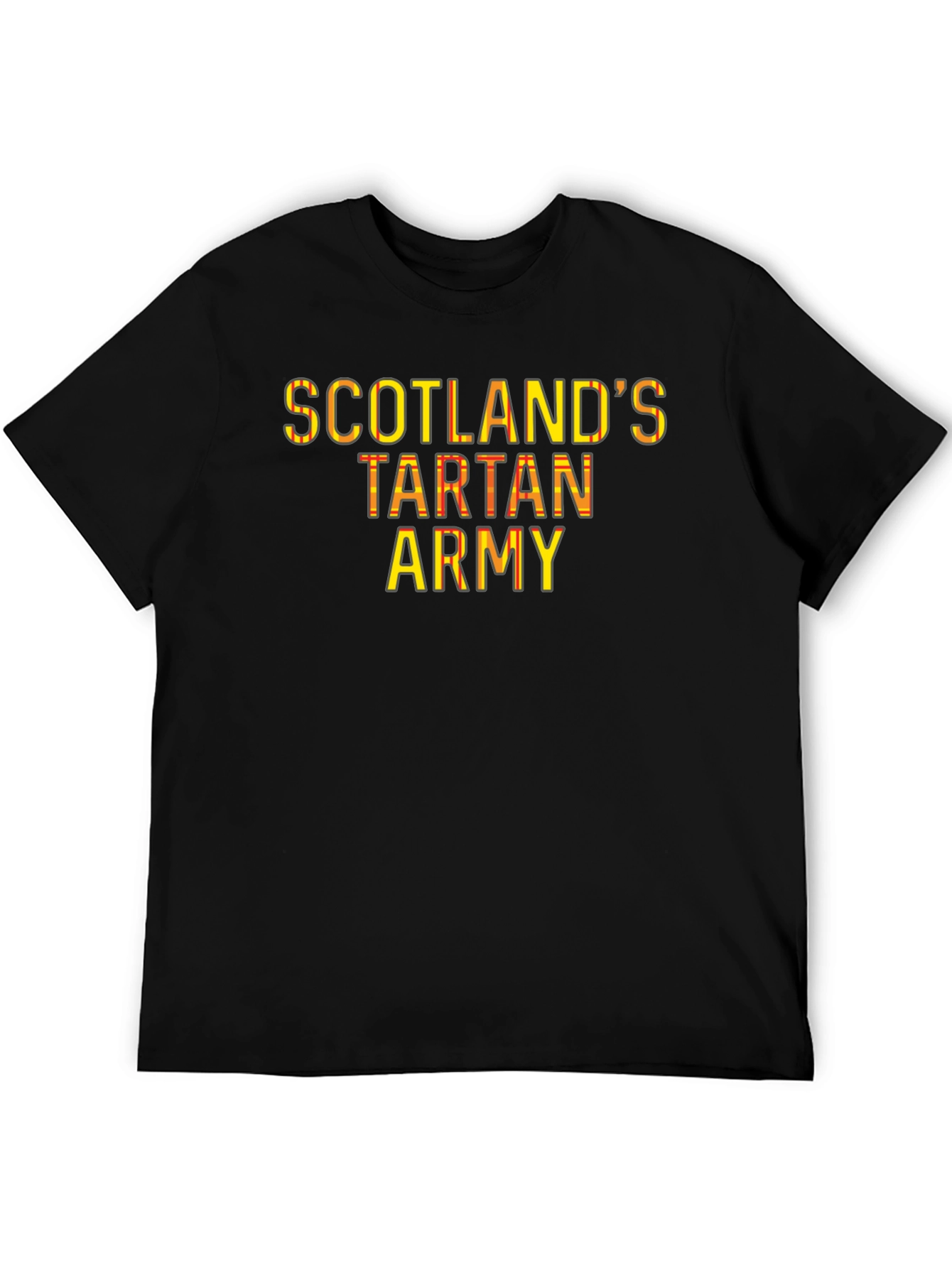 Scotlands Tartan Army Black T-Shirt