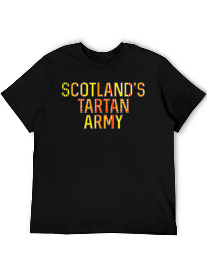 Scotlands Tartan Army Black T-Shirt
