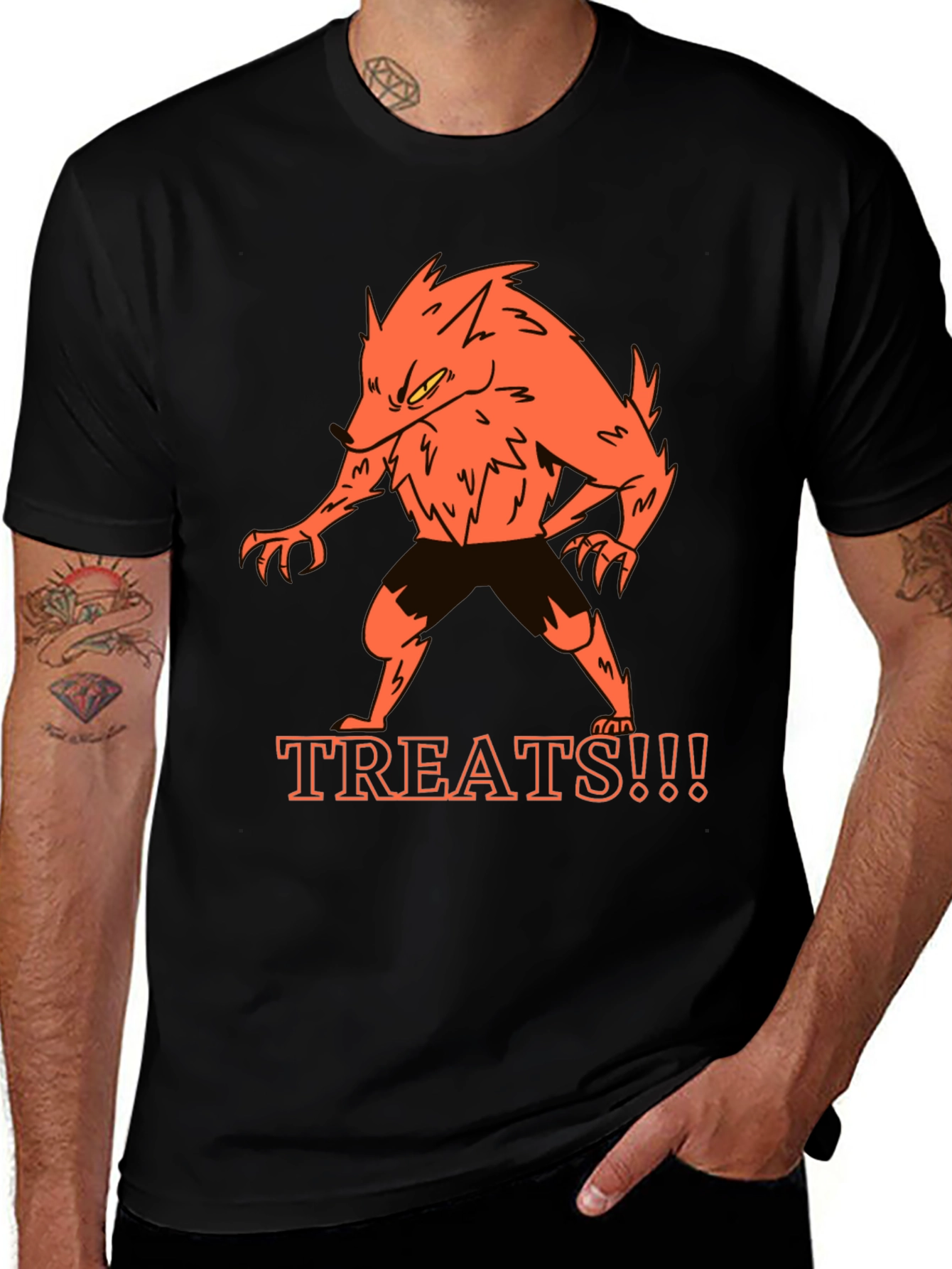 Monster Treats Black T-Shirt