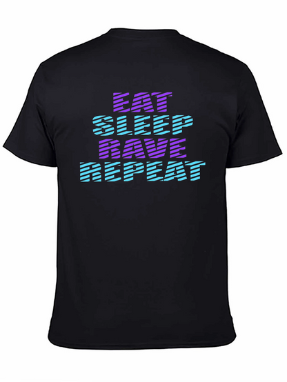 Eat Sleep Rave Repeat Graphic Tee