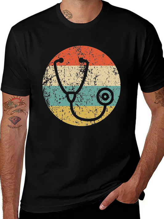 Vintage Stethoscope Graphic T-Shirt