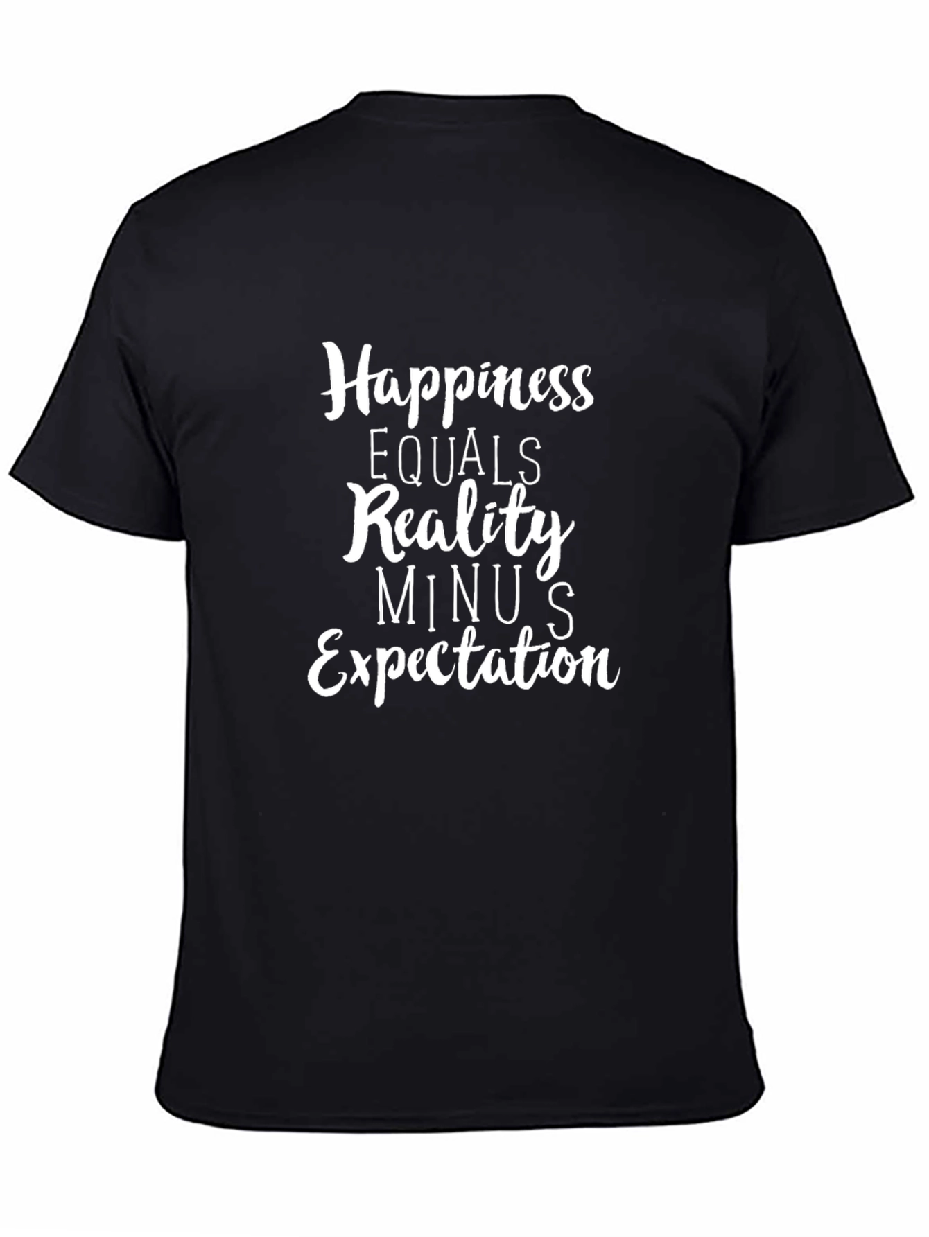 Happiness Equation Graphic Tee - Black Casual Shirt