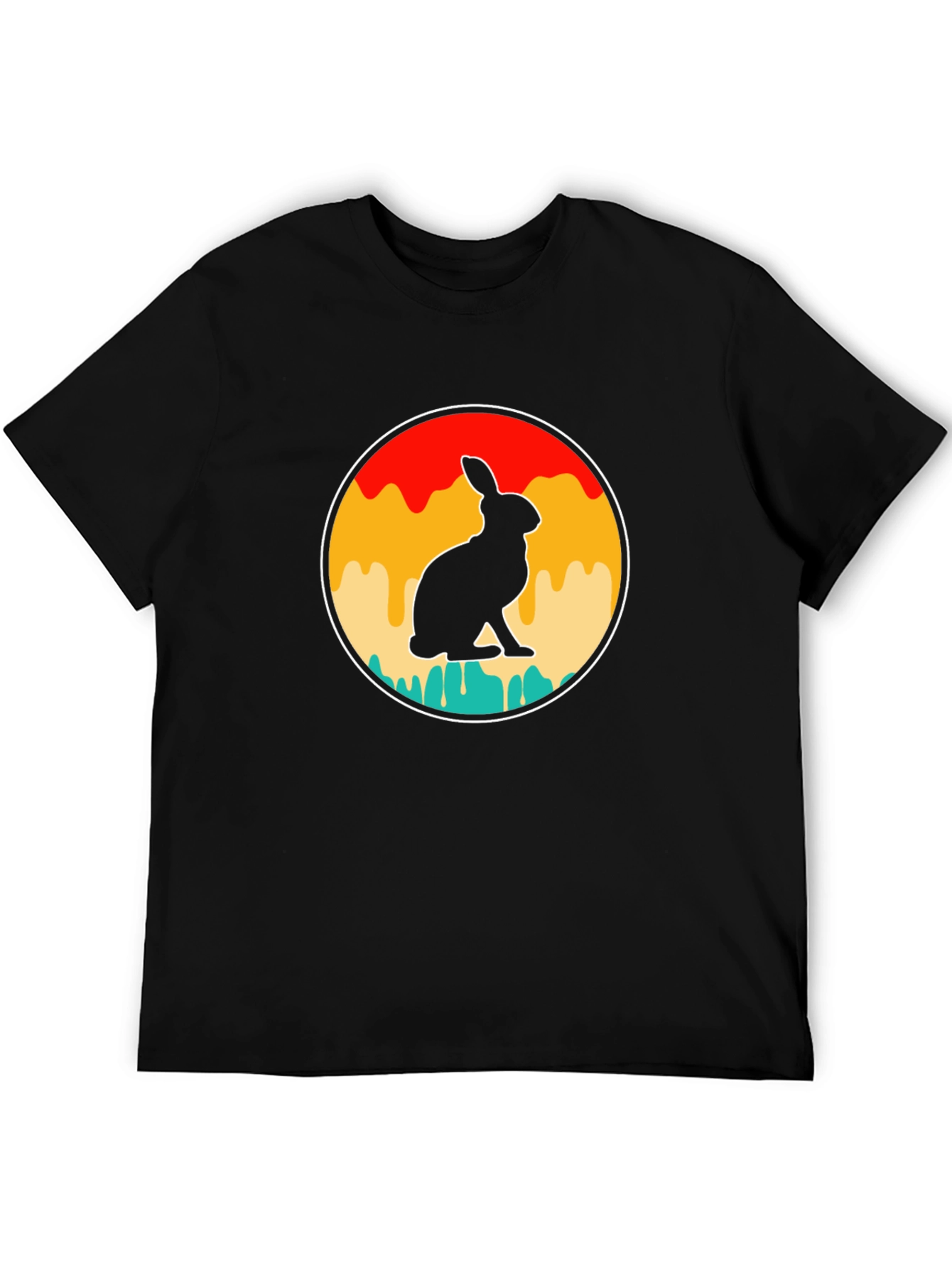 Retro Rabbit Graphic T-Shirt