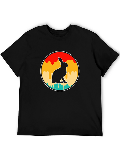 Retro Rabbit Graphic T-Shirt