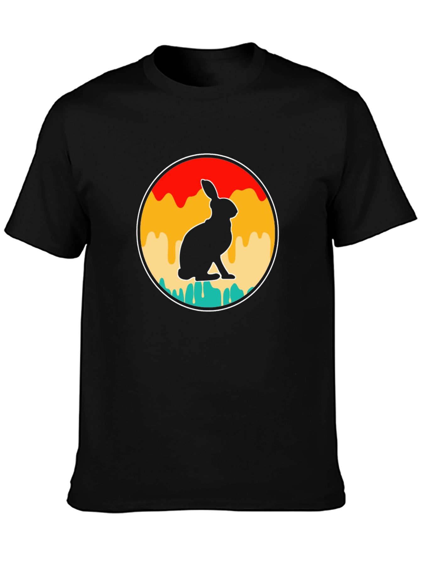 Retro Rabbit Graphic T-Shirt