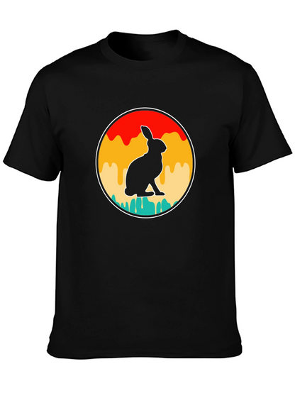 Retro Rabbit Graphic T-Shirt