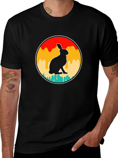 Retro Rabbit Graphic T-Shirt