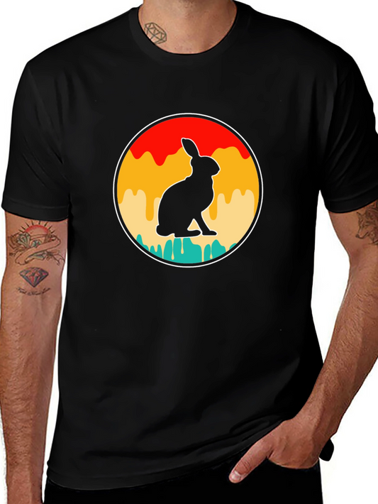 Retro Rabbit Graphic T-Shirt