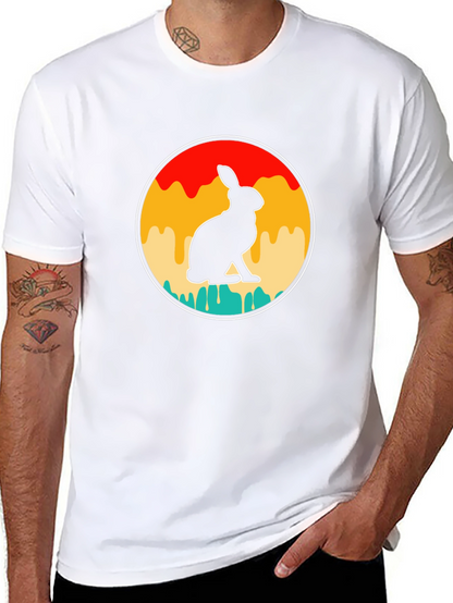 Retro Rabbit Graphic T-Shirt