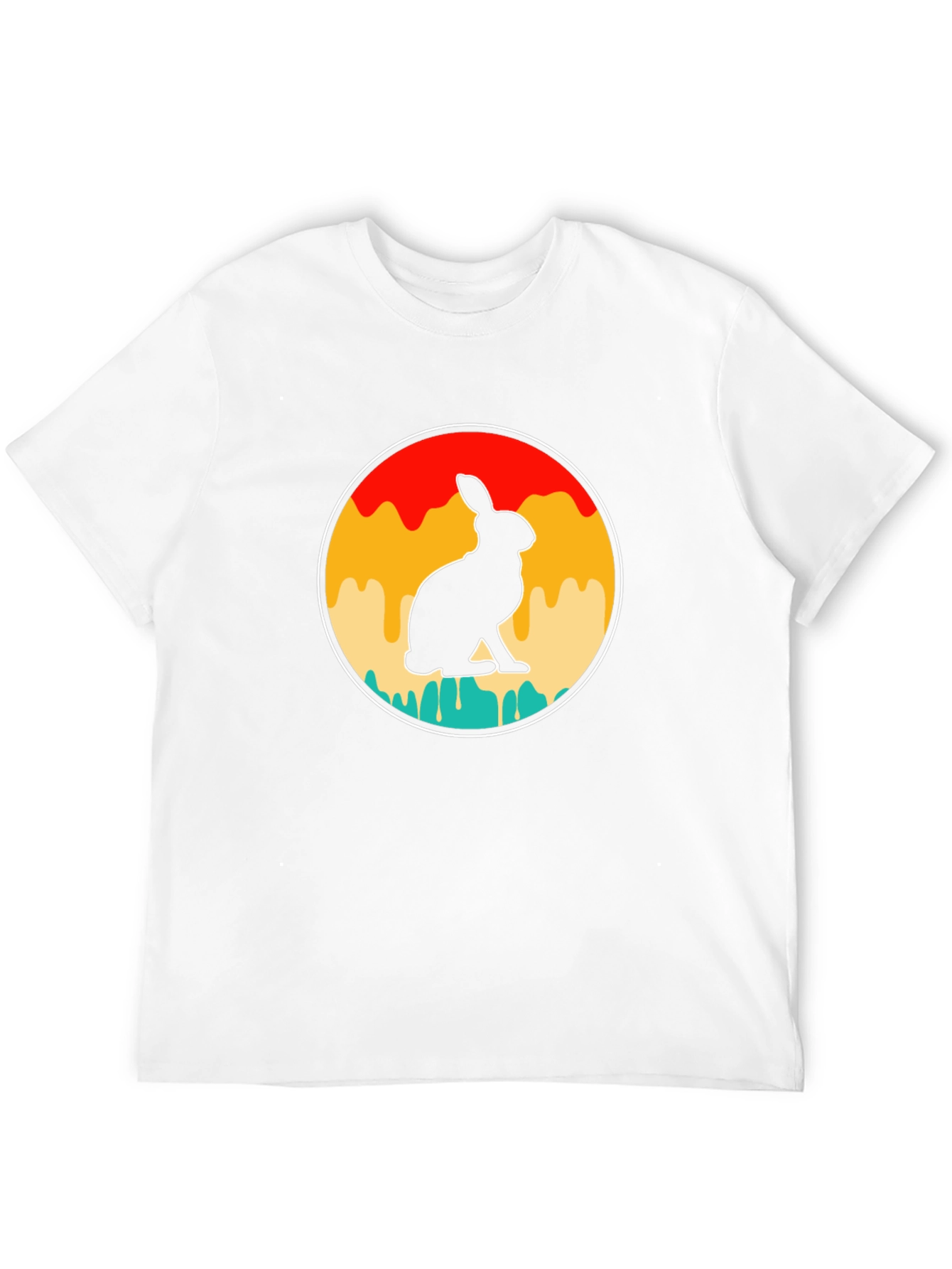 Retro Rabbit Graphic T-Shirt