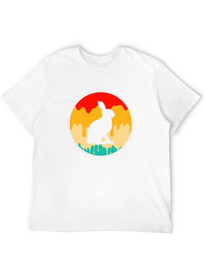 Retro Rabbit Graphic T-Shirt
