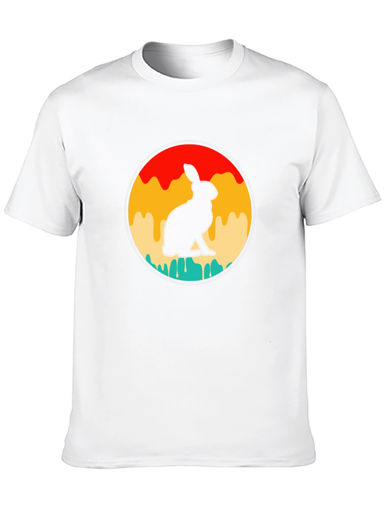 Retro Rabbit Graphic T-Shirt