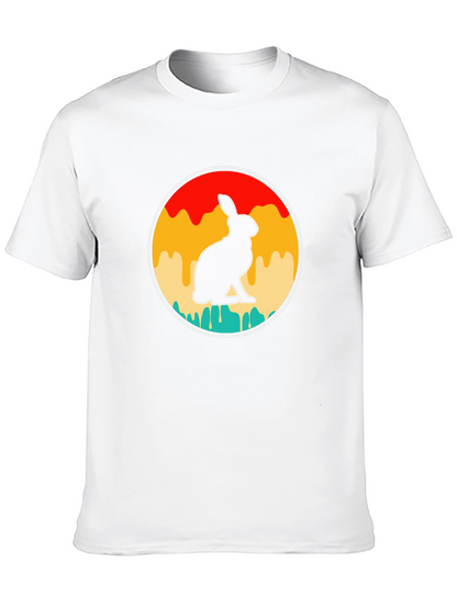 Retro Rabbit Graphic T-Shirt