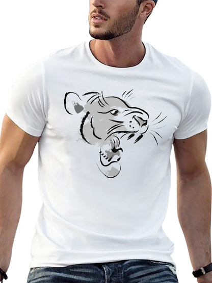 Black Graphic Tee - Ferocious Weasel Design