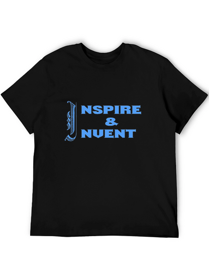 Inspire & Invent Black Graphic Tee