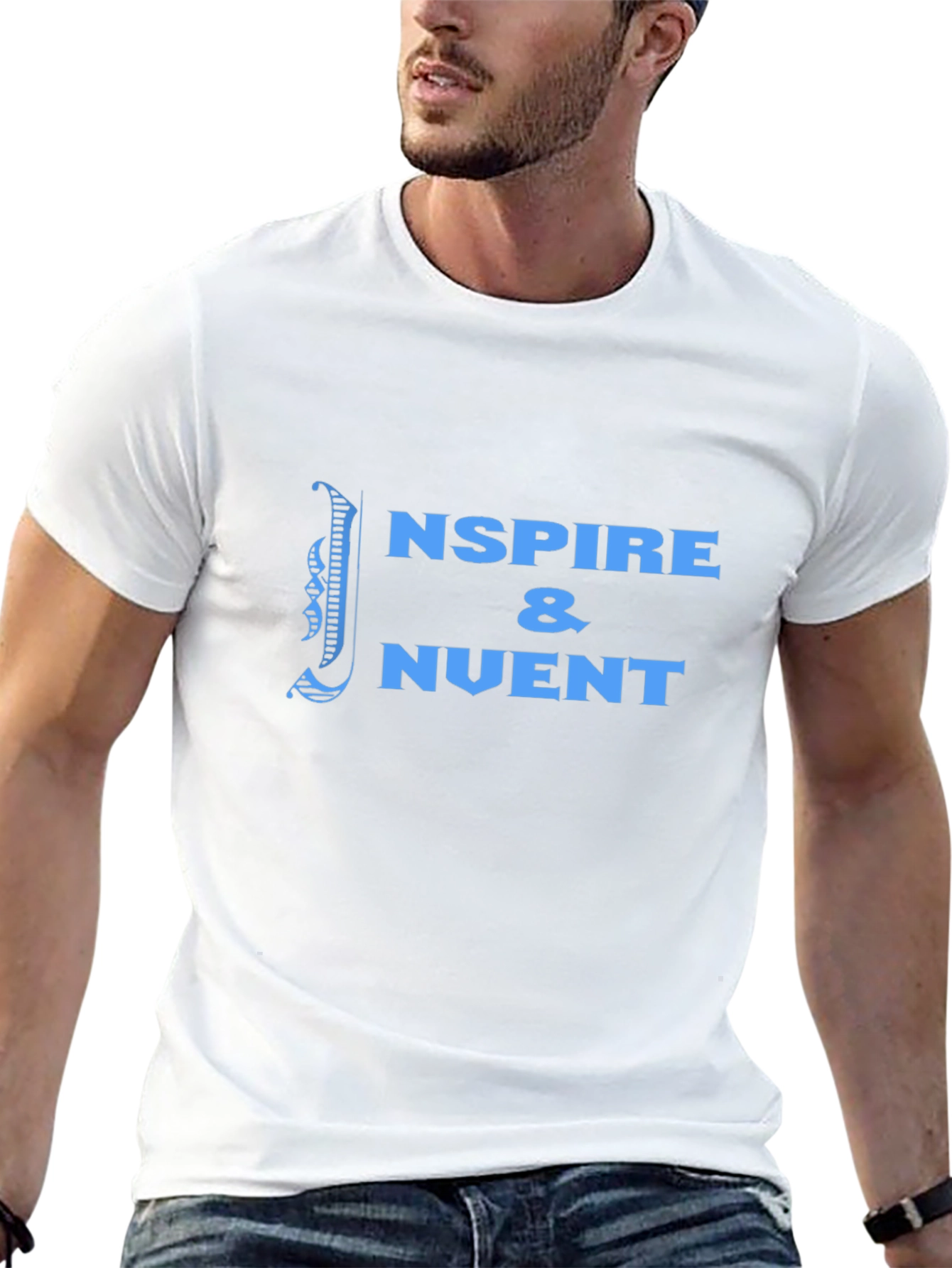 Inspire & Invent Black Graphic Tee