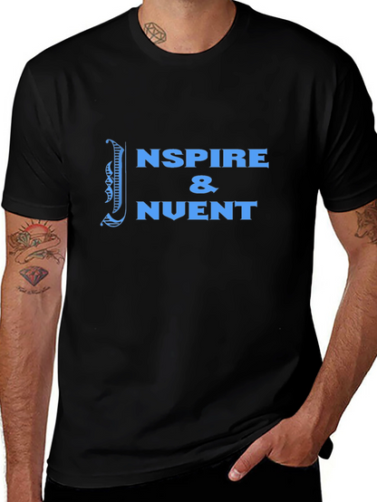 Inspire & Invent Black Graphic Tee