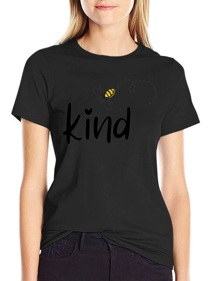 Bee Kind Graphic Print Crewneck Tee