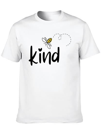 Bee Kind Graphic Print Crewneck Tee