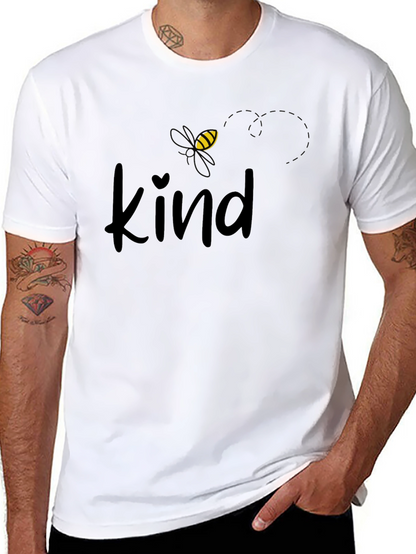 Bee Kind Graphic Print Crewneck Tee