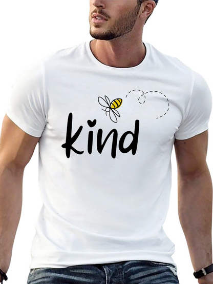 Bee Kind Graphic Print Crewneck Tee