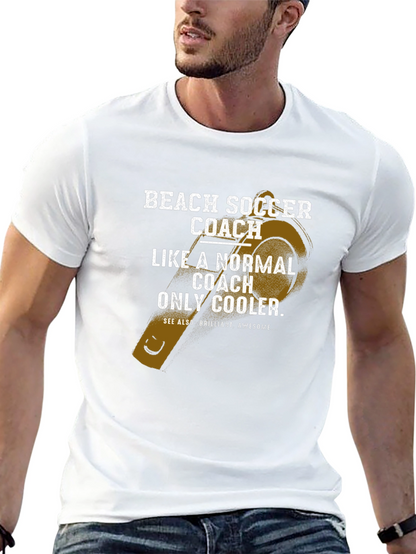 Beach Soccer Coach T-Shirt - Cool Coach Tee