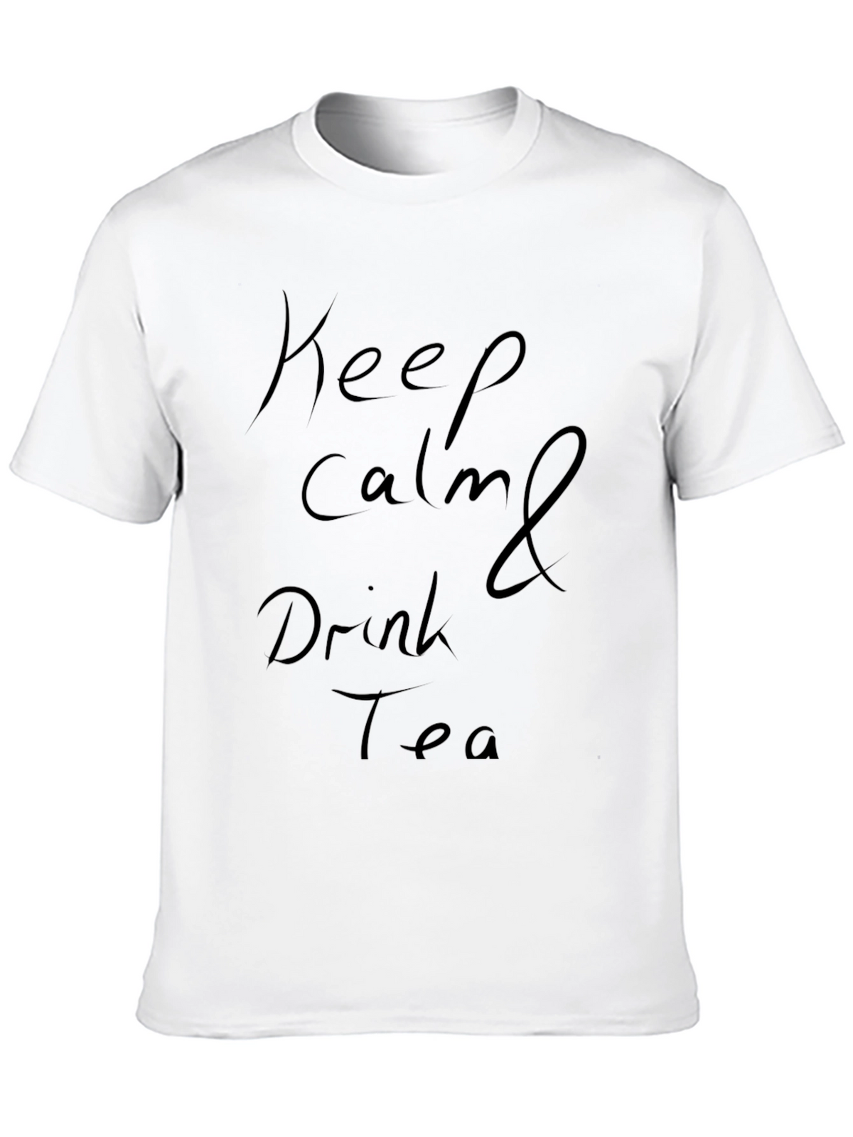 Keep Calm and Drink Tea Black T-Shirt