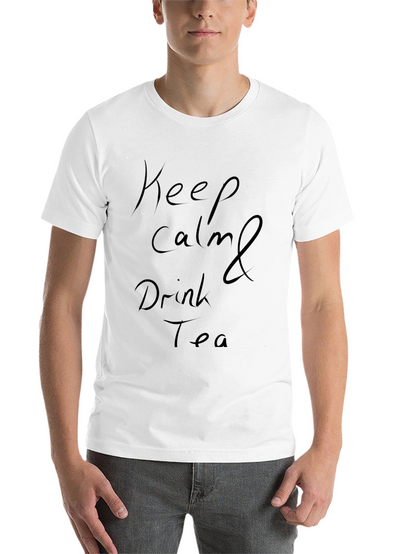Keep Calm and Drink Tea Black T-Shirt