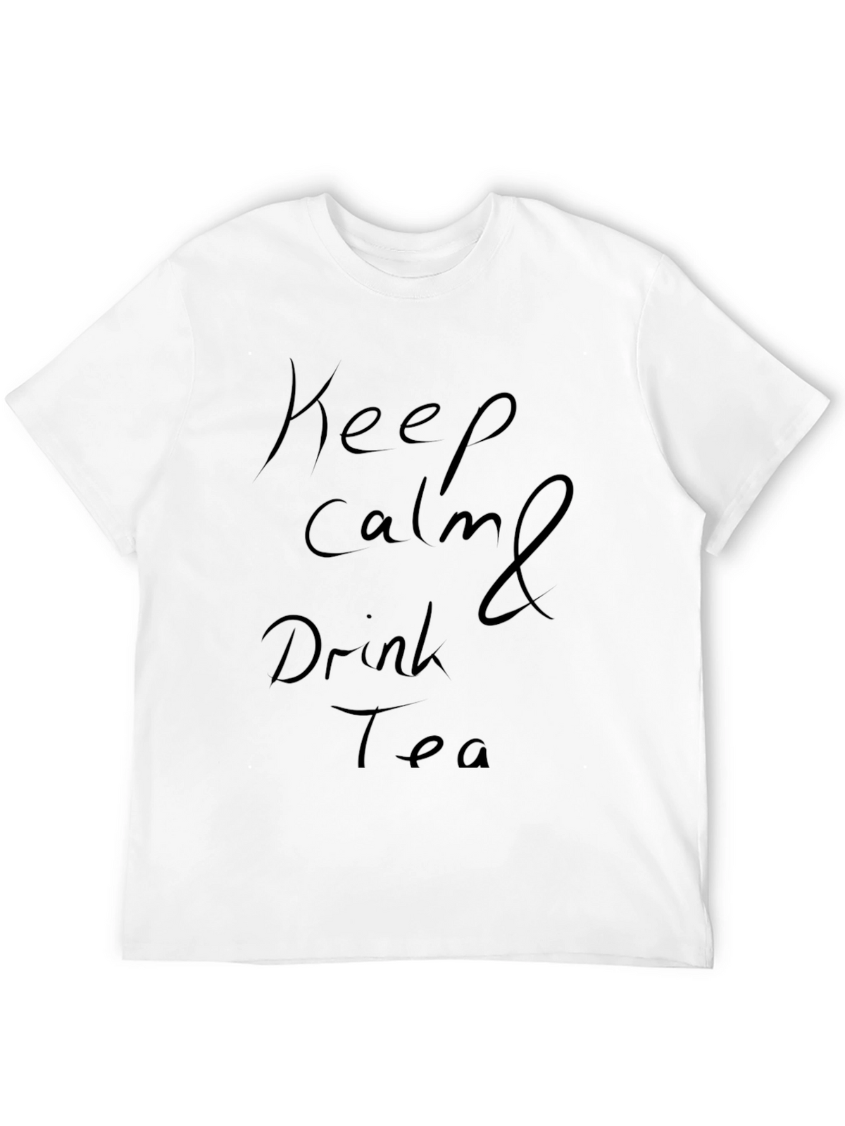 Keep Calm and Drink Tea Black T-Shirt