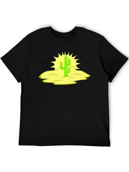 Cactus Graphic Black Tee - Desert Vibes