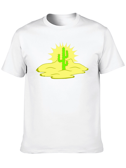 Cactus Graphic Black Tee - Desert Vibes