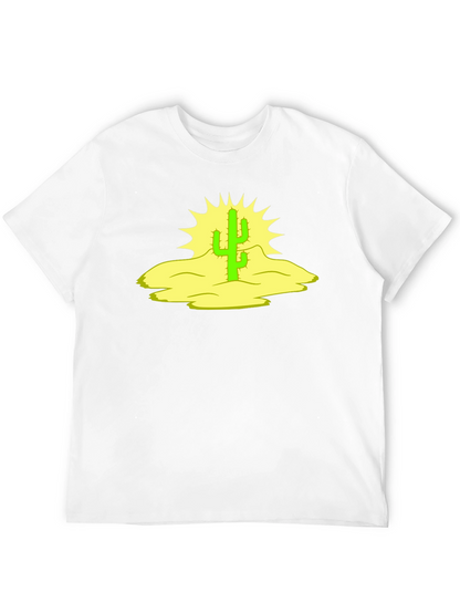 Cactus Graphic Black Tee - Desert Vibes