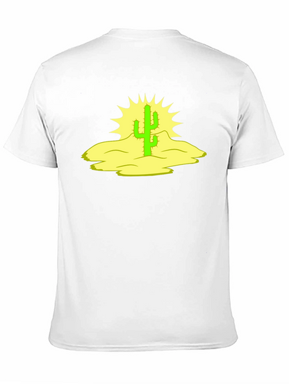 Cactus Graphic Black Tee - Desert Vibes